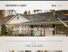 Tablet Screenshot of dentistryonkent.com